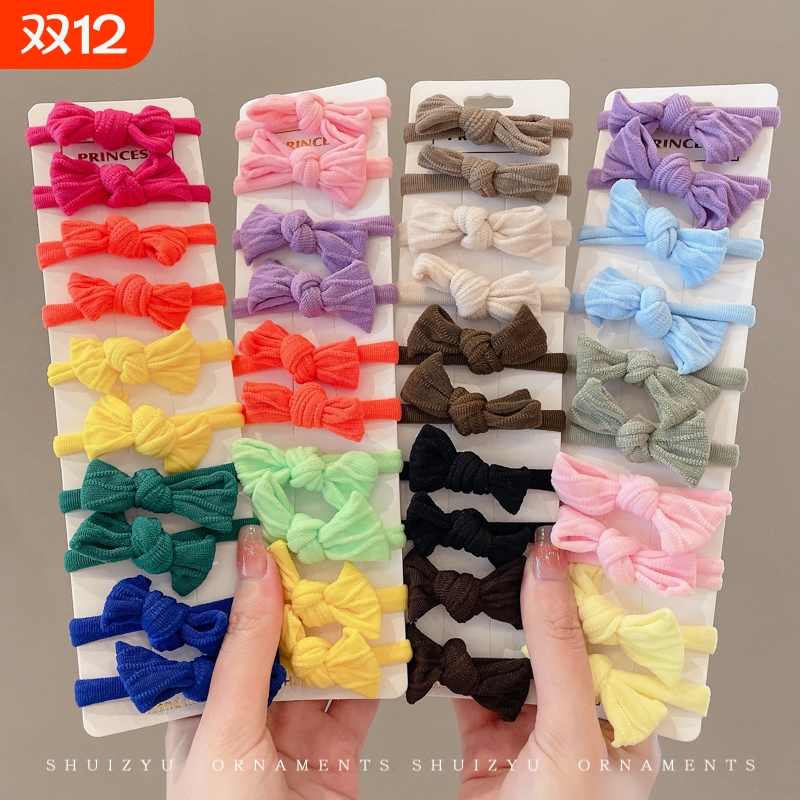 新年红色蝴蝶结发绳女秋冬高弹力