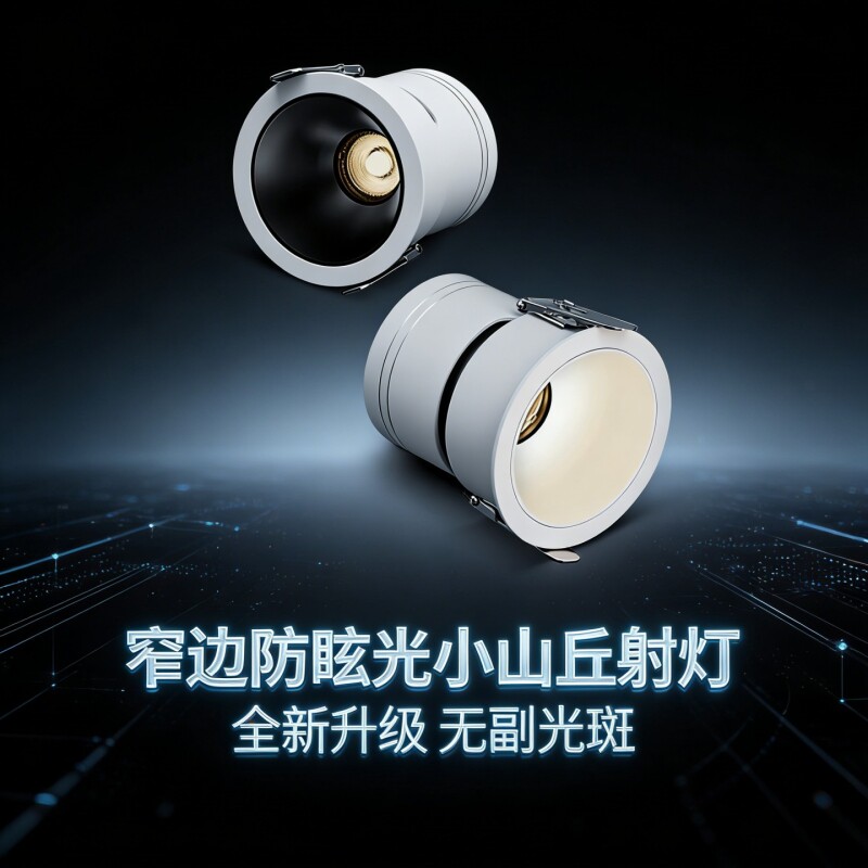 全光谱小山丘射灯嵌入式2025新款防眩led家用客厅洗墙灯光束餐
