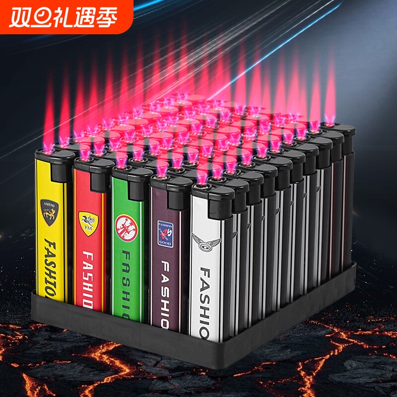 批发50支厨房防风点火器家用一次性打火机便利店超市包邮防爆好运