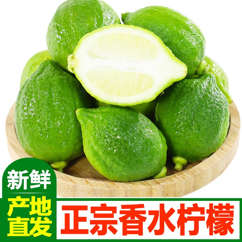 正宗广东香水柠檬产地直发新鲜水果青柠檬茶奶茶店批发顺丰包邮