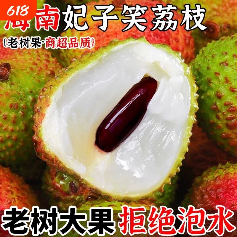 头茬广东妃子笑荔枝5斤现货空运荔枝新鲜现摘当季水果整箱头茬果