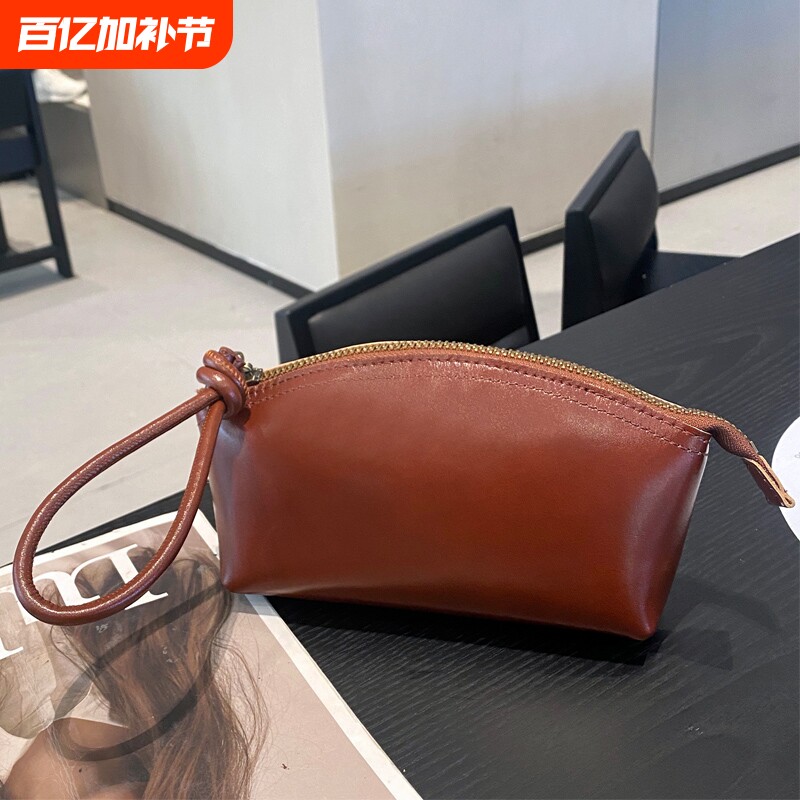 2025新款时尚手拿包大容量贝壳零钱包手拎包精致手机包放手机手腕