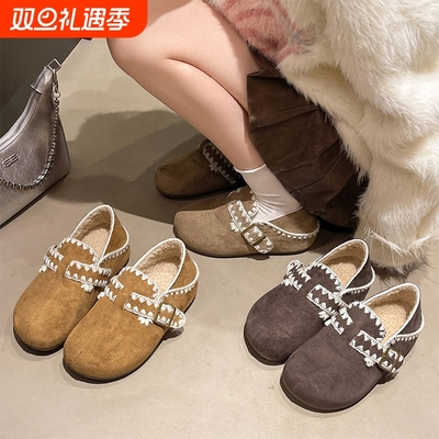 南在南方内增高厚底加绒全包勃肯鞋女2025新款秋冬鞋子单鞋轻便