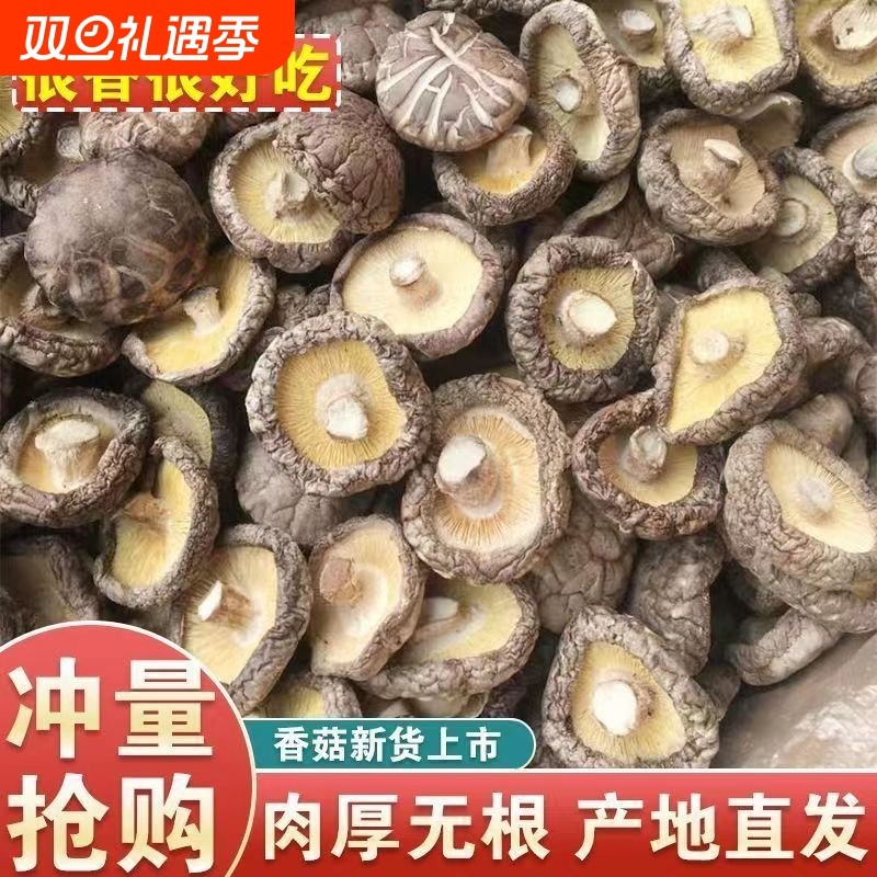 福建古田正宗农家无硫香菇冬菇蘑菇无根新出干货煲汤食材优质散装