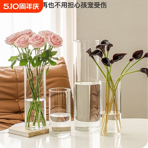 透明塑料简约花瓶|超4000次加购