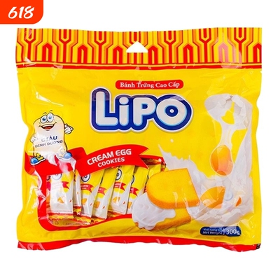 Lipo面包干300g原味越南进口饼干