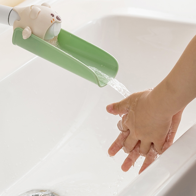 水龙头延伸器宝宝洗手加长延长开关防溅神器可爱卡通儿童通用硅胶