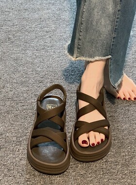 意尔康心选夏季凉鞋女增高凉鞋