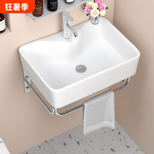 陶瓷挂墙式洗脸盆洗手盆柜组合小户型浴室柜一体卫生间家用洗漱台
