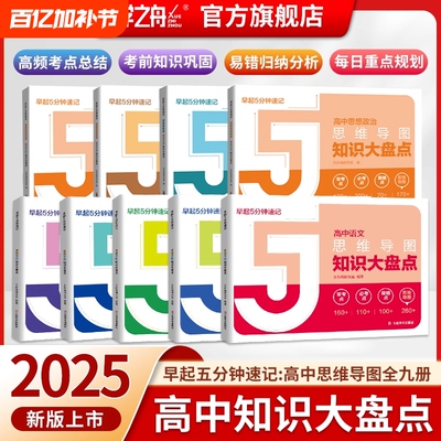 学之舟高中知识大盘点思维导图