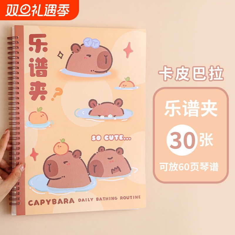 乐谱夹琴谱夹钢琴专用夹子乐谱收纳册资料册a4文件夹不反光可改