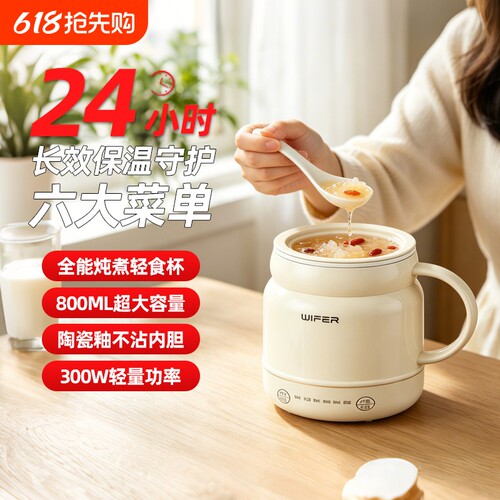 电热杯小型便携电炖养生杯炖煮