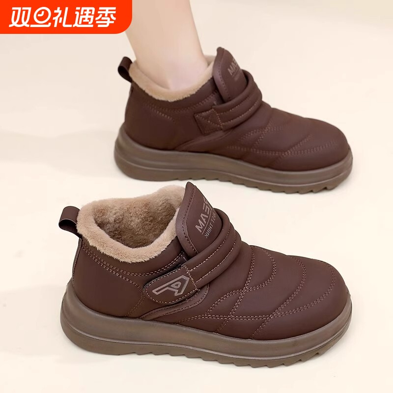 回力雪地靴女2025新款冬季老北京棉鞋女加绒防水妈妈保暖防滑棉靴
