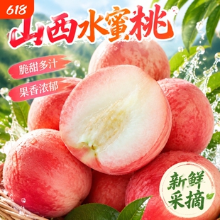 山西现摘新鲜水蜜桃毛桃（4.5斤130克+）