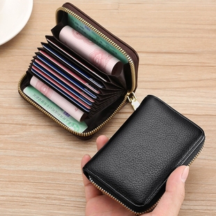 新款男士防盗刷卡包证件卡套女大容量多卡位多功能轻薄零钱收纳包