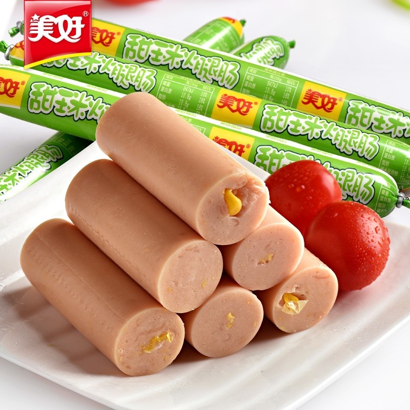 美好玉米肠火腿肠甜玉米50g即食香肠泡面搭档火锅烧烤肠