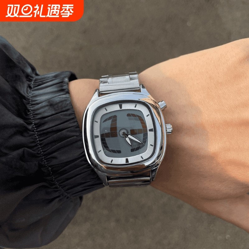 vintage手表男款方块数字显示