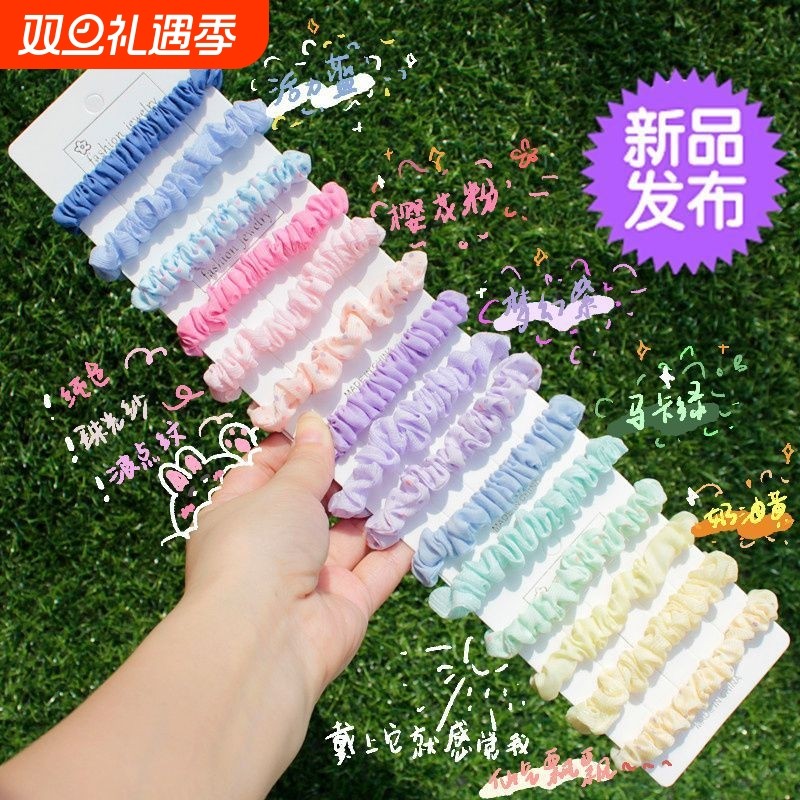 少女心猪小肠发圈小皮筋ins风高颜值头绳小清新发绳大学生头发饰