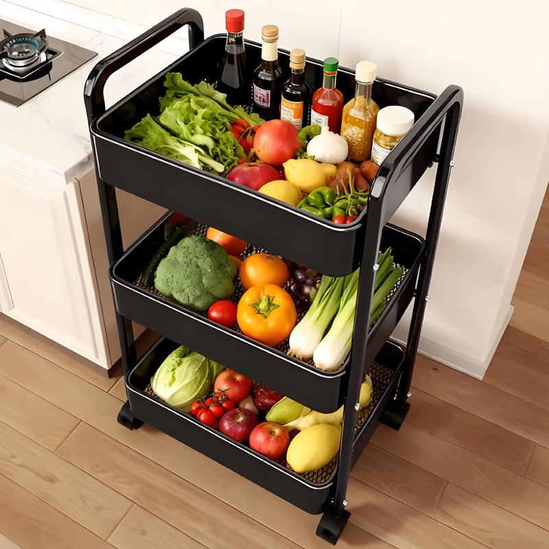 【品质升级】厨房小推车置物架