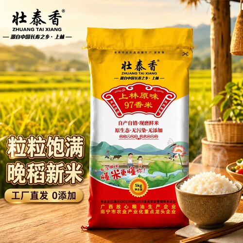 广西猫牙米上林97香米一级10斤装