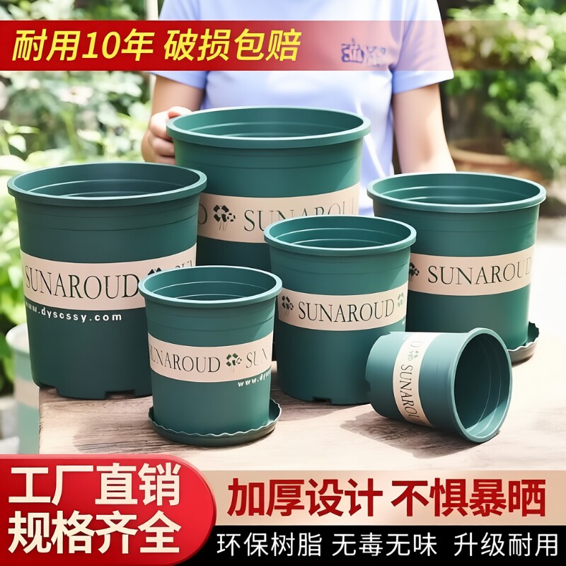 塑料简约家用花盆加厚透气图片