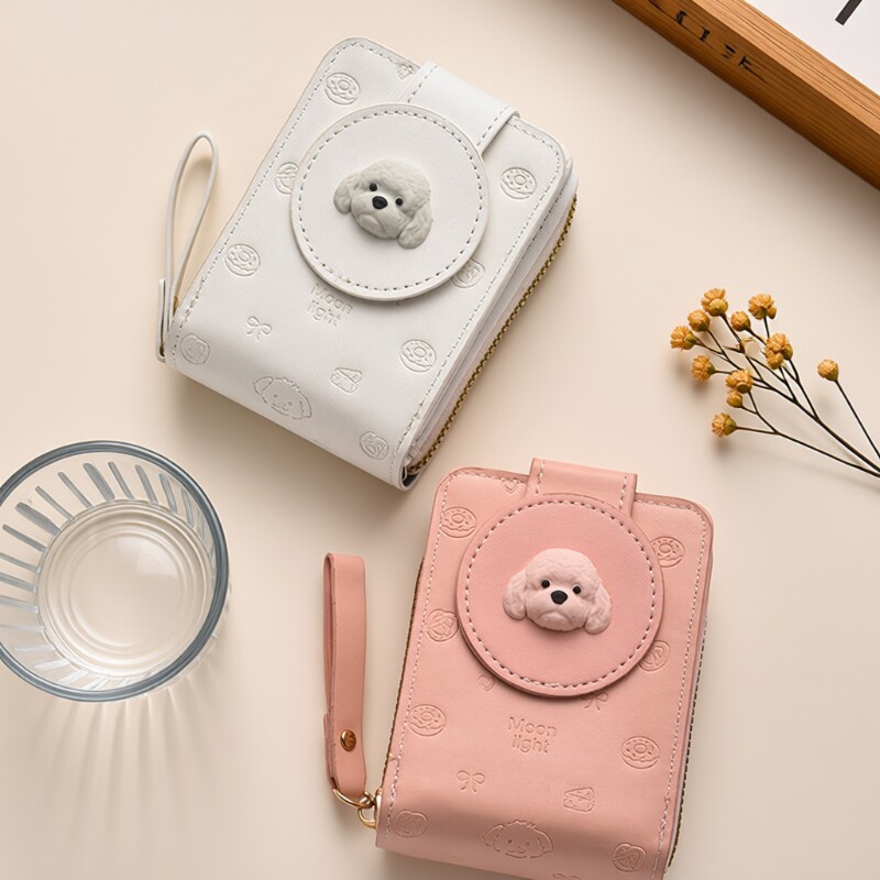 面包小狗可爱卡包女精致2026新款驾驶证钱包学生多卡位证件收纳包