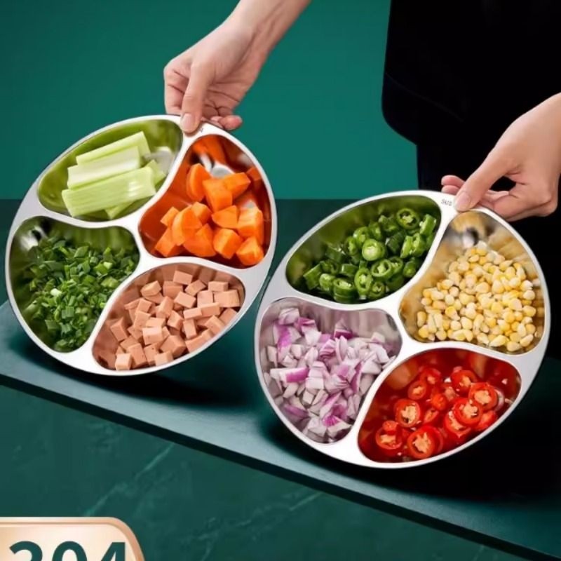 葱姜蒜备菜盘304不锈钢配菜分格盘厨房多功能佐料切菜分装配料盘,厨房/烹饪用具,配菜/备菜盘,淘宝优惠券,粉丝福利购,淘宝优惠卷