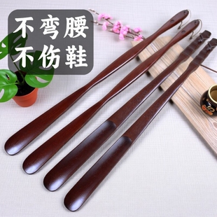 实木鞋拔子长柄家用不弯腰孕妇提鞋穿鞋辅助器加长把鞋拔溜木鞋子