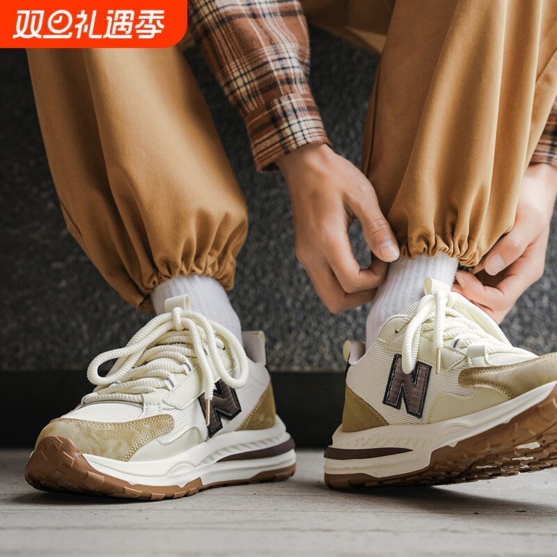 新百伦2025新款情侣休闲鞋轻便潮流男女同款6618系列低帮跑步