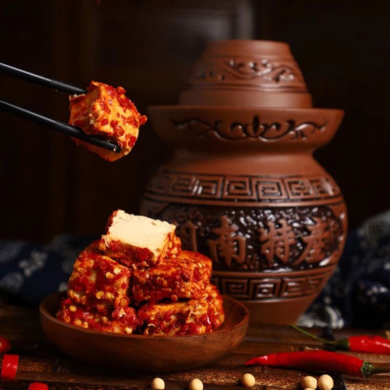 湖南豆腐乳香辣新化特产霉豆腐农家自制腐乳白溪豆腐卤下饭菜
