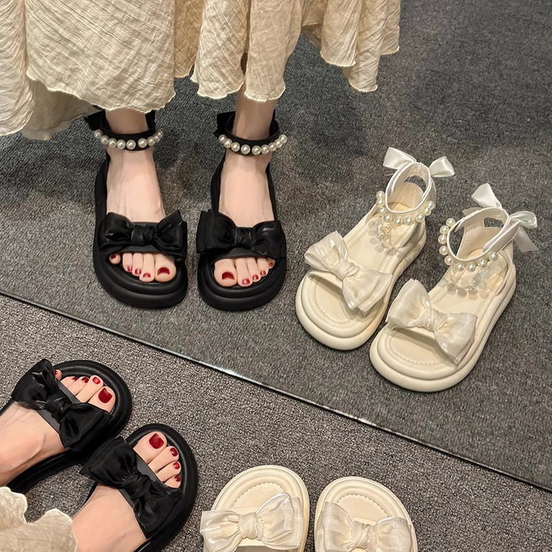 厚底绝美女款凉鞋配裙子2025新款罗马夏季仙女风休闲时尚沙滩女鞋