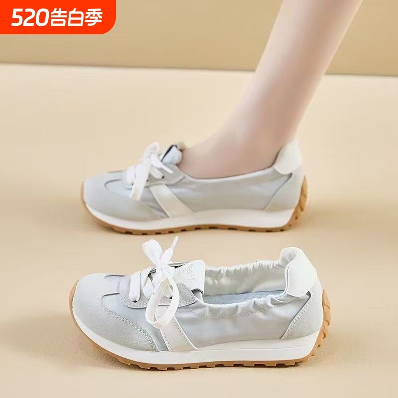踩屎感一脚蹬浅口孕妇鞋防臭软底运动鞋女款露脚面休闲舒适德训鞋