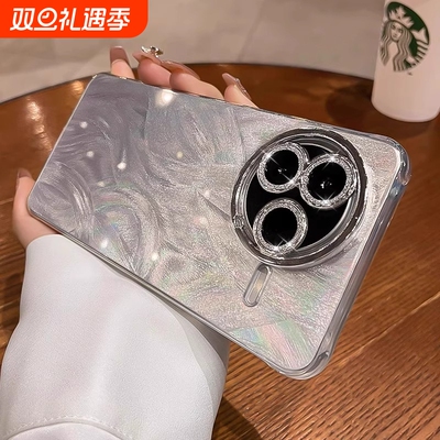 适用红米k80手机壳红米k80pro冠军版带镜头膜redmik60高级感k70闪粉镜头全包防摔k80至尊版k50系列时尚简约款