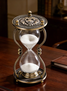 轻奢锌合金沙漏计时器家居摆件