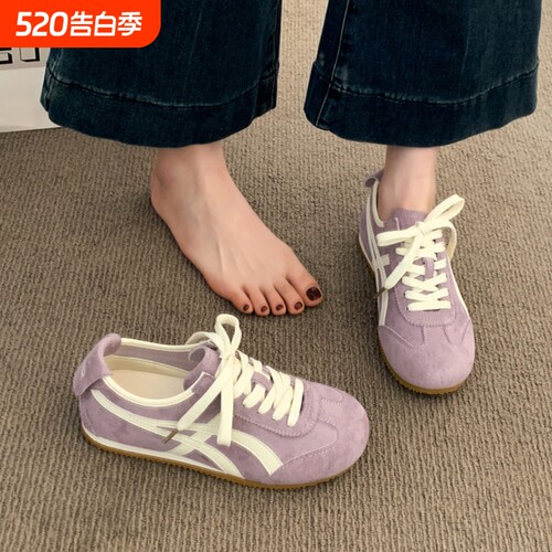 阿甘鞋德训鞋女款2026新款夏季爆款超火百搭平底运动休闲鞋子小众