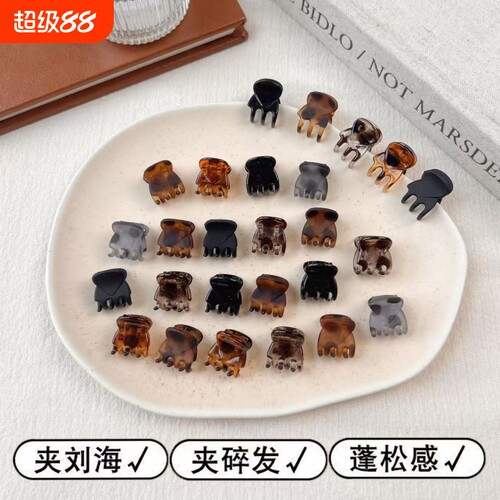迷你小抓夹玳瑁复古刘海夹