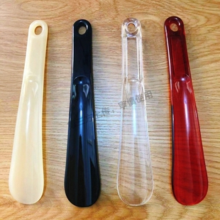 新款透明鞋拔子塑料懒人穿鞋神器鞋拔子小巧家用短款加长柄提鞋器