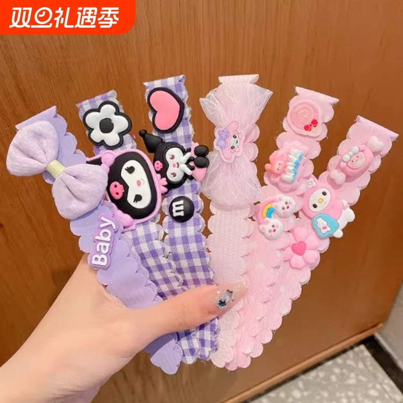 儿童刘海魔术贴女童碎发整理神器宝宝不伤发发卡女孩前额发带头饰