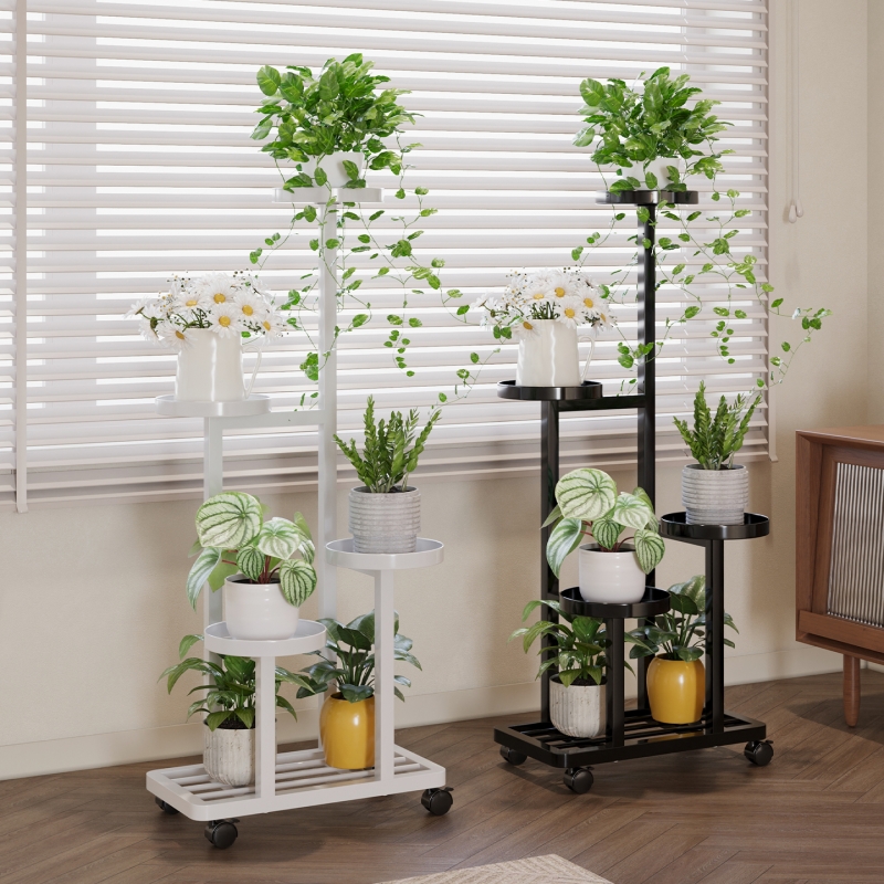 可移动花架子客厅落地式多层