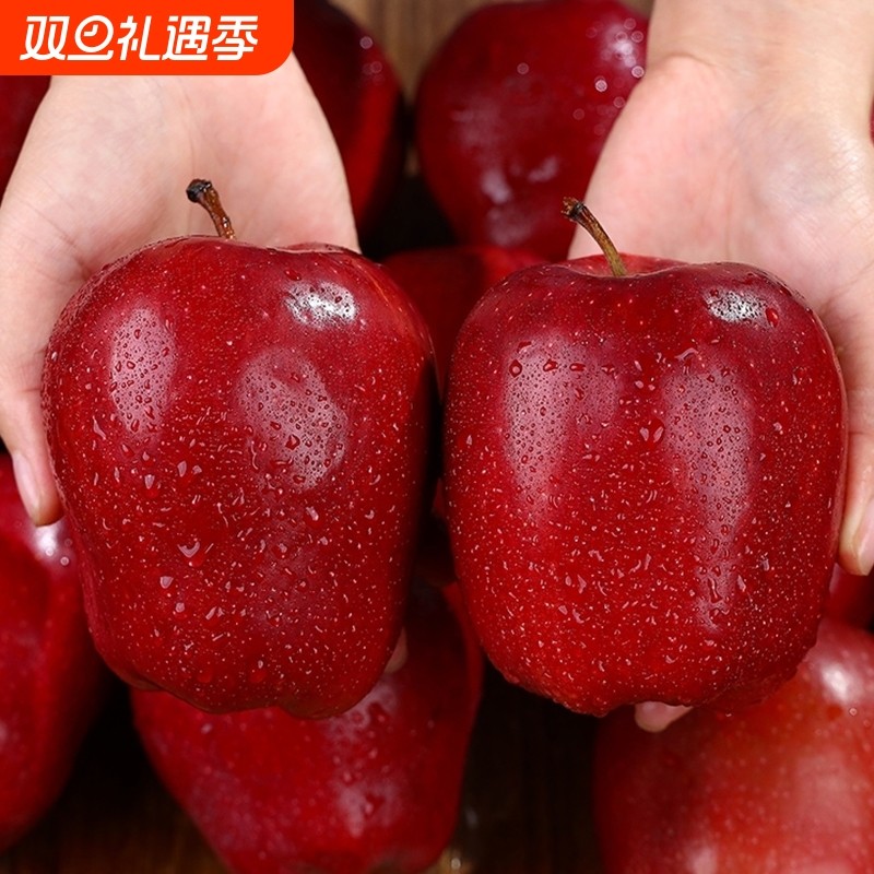 现货精选天水花牛苹果新鲜水果当季整箱平安夜红蛇粉面苹果批发价