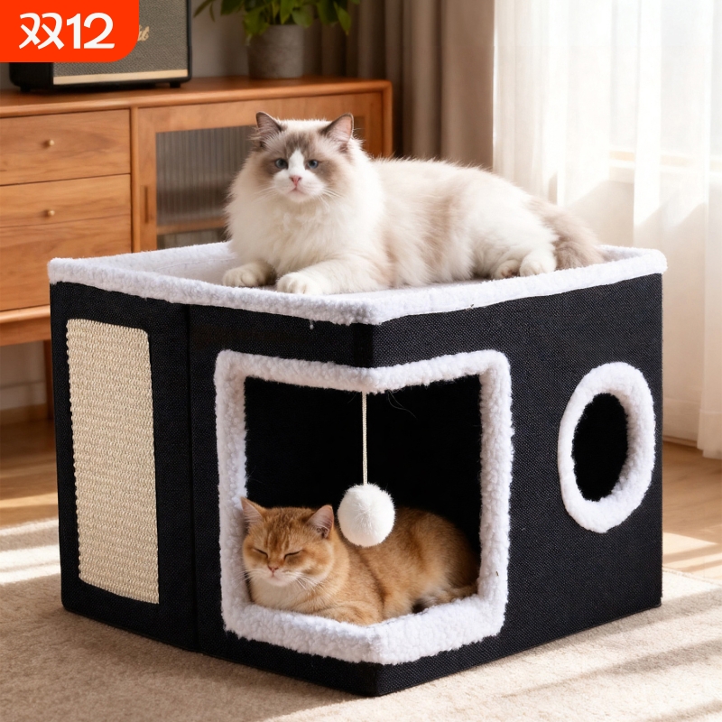 可拆洗折叠宠物窝猫狗通用