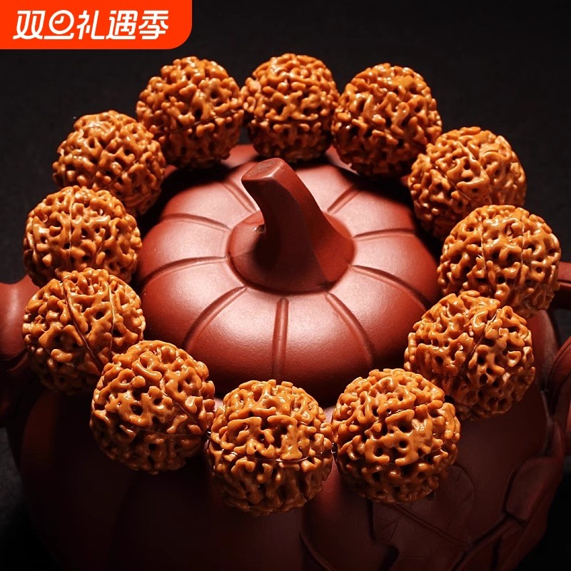 大金刚菩提手串男士金刚菩提子佛文玩珠手链男女7七8八瓣念珠精品