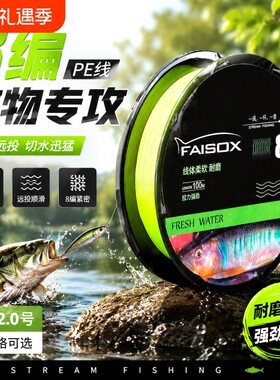 路亚微物PE线主线马口专用8编