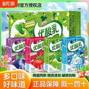 伊利优酸乳250ml24盒原味草莓AD钙蓝莓早餐含乳饮品 官方正品