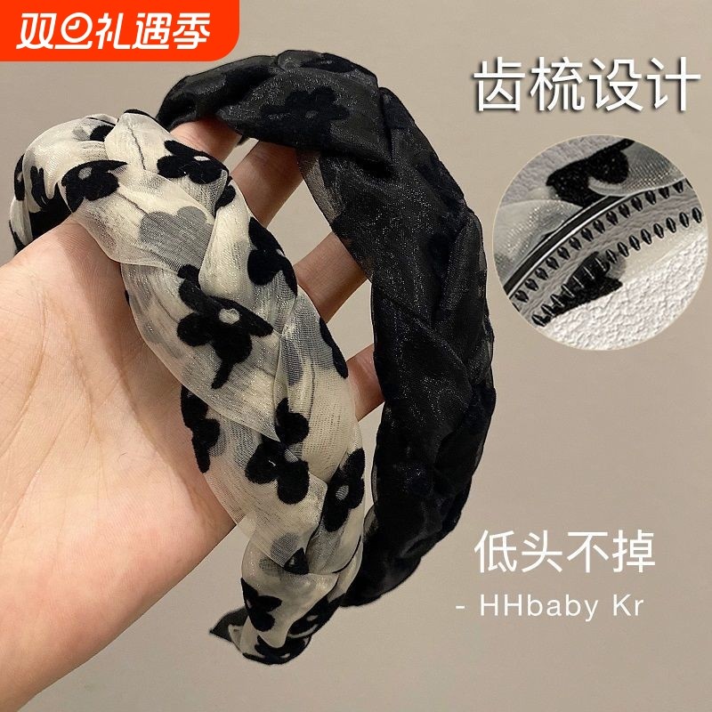 花朵发箍欧根纱新款|千人加购