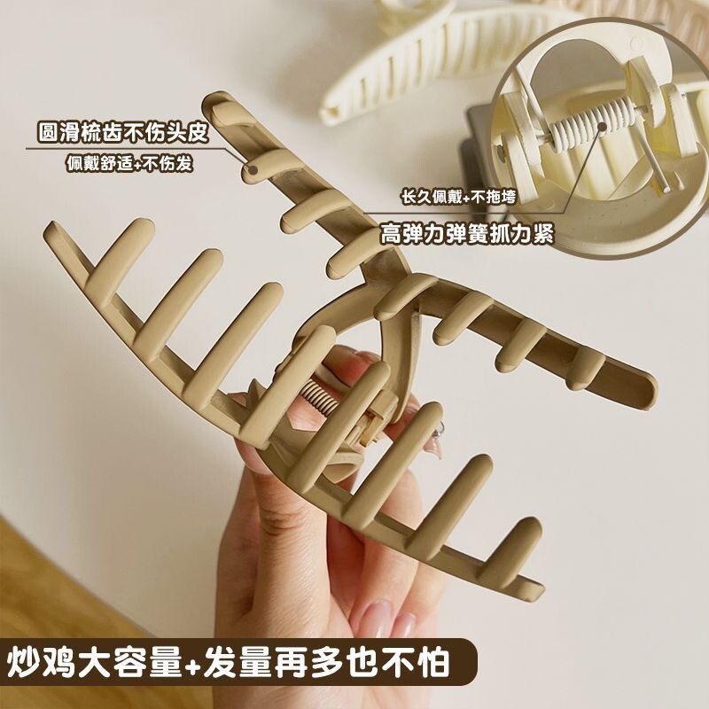 新款亚克力发夹方形抓夹女后脑勺头发夹子头饰抓大号鲨鱼夹发量多