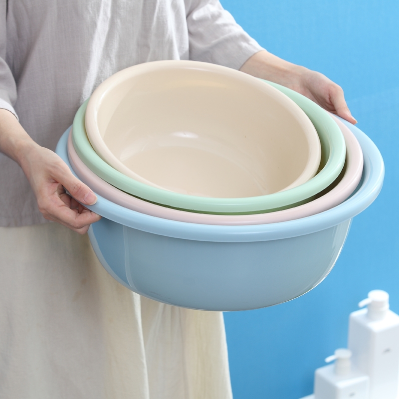 塑料脸盆家用婴儿学生宿舍洗脸盆加厚大号洗脚盆洗衣服洗菜盆加高