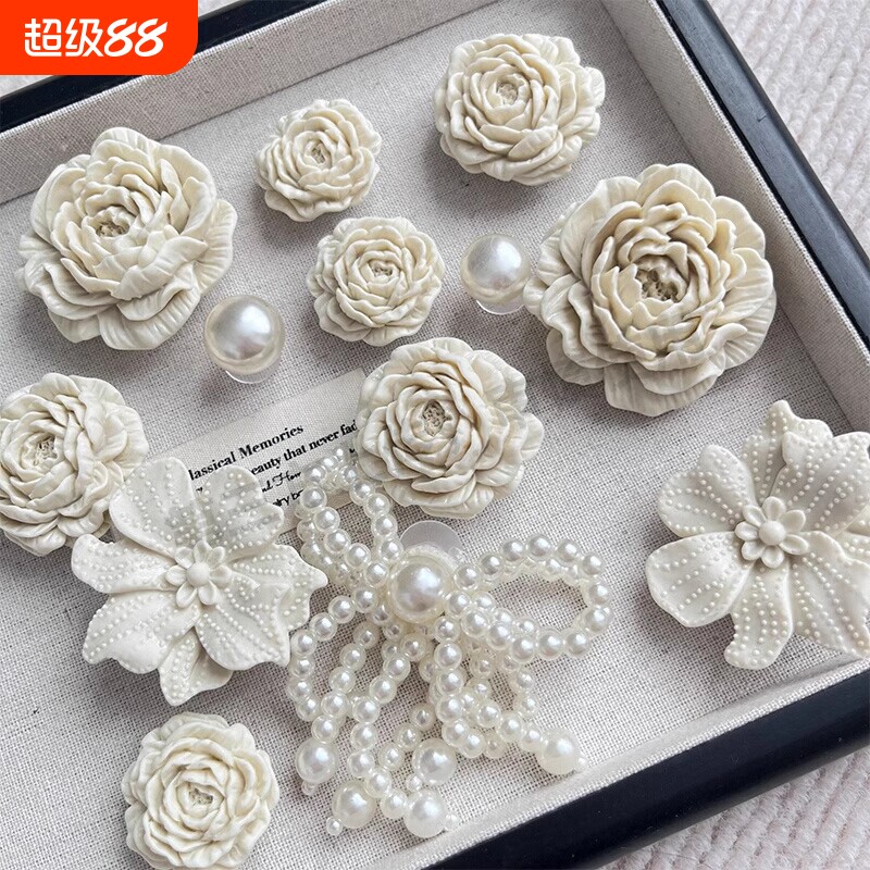泡芙花束立体鞋扣同款图片