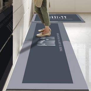 厨房地垫防滑防油防水硅藻泥可擦免洗吸水耐脏组合专用脚垫子入户