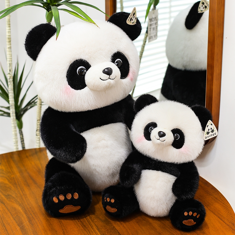 可爱熊猫公仔毛绒玩具仿真熊猫玩偶女生睡觉抱枕送儿童生日礼物